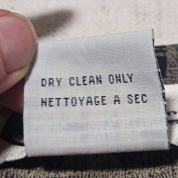 Vtg Silk Jacket Medium Black Tribal Bohemian Long Blazer Deadstock 80s Office - Picture 4 of 9